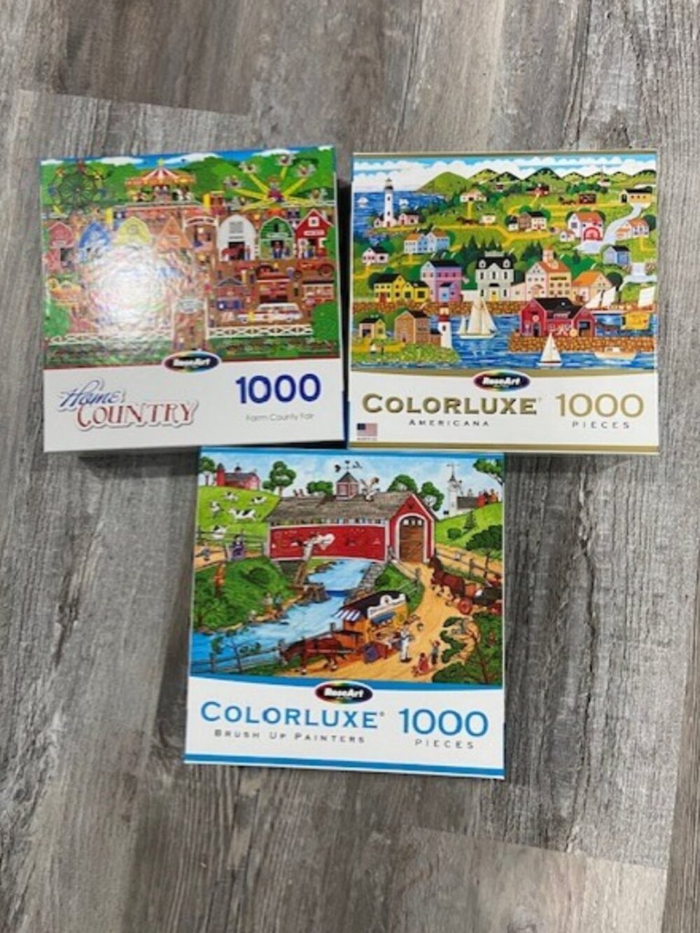 Lot of three  1000 piece puzzles